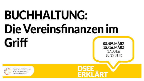 Verinsschule: Positionen, Rechte und Aufgaben für meinen Verein. DSEE erklärt